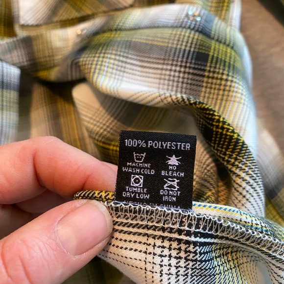 dixxon flannel company sublime youth xl Sanitaria Green Plaid Pearl Snap D Tech - Picture 5 of 6